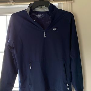 Vineyard vines new quarter-zip navy small